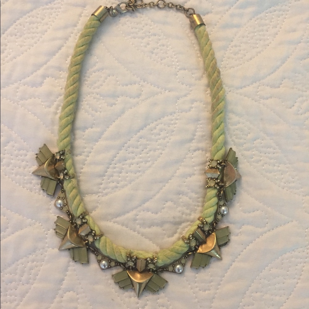 Jcrew yellow statement necklace